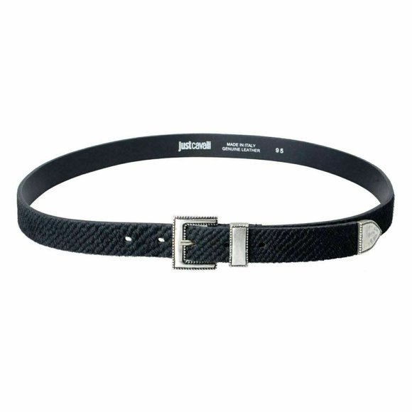 Just Cavalli 100% Leather Black Women\'s Belt main image 2
